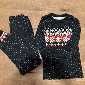 Hanna Andersson Black and White Kids Pajama Set